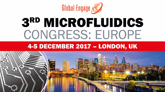 L’équipe de LASEA sera présente au 3ème congrès sur la microfluidique à Londres les 4 et 5 décembre 2017